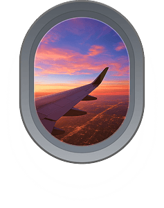 Wing at sunset